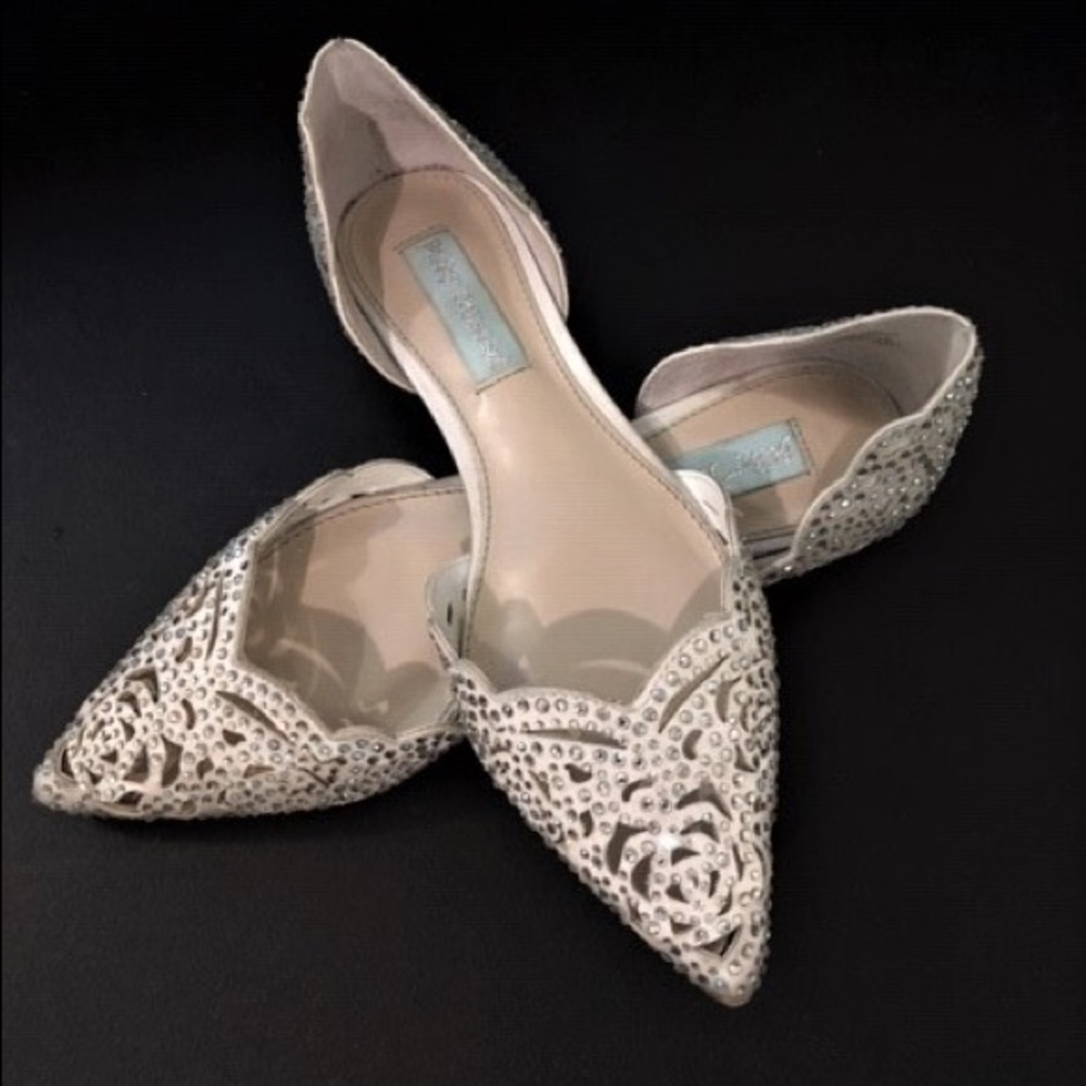 Blue by Betsey Johnson -Lucy Embellished Flats